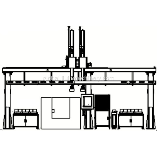 Dual Z Axis Type Gantry Loader 5-Axis Automatic Gantry Loader For Lathe Manufactory